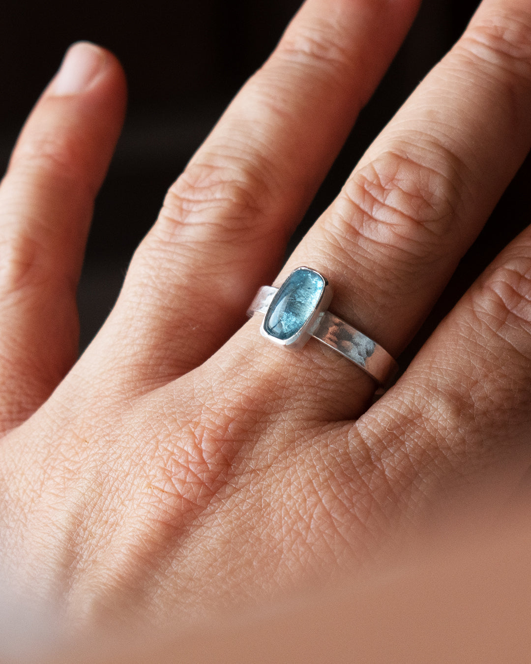 ANILLO AGUAMARINA