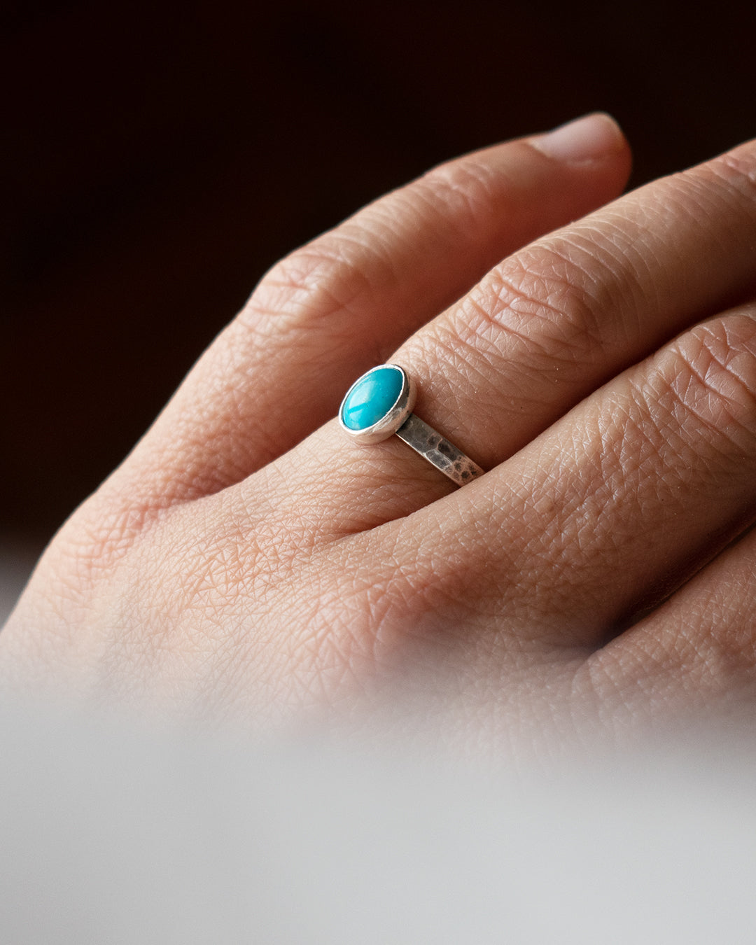 ANILLO TURQUESA ARIZONA OVAL