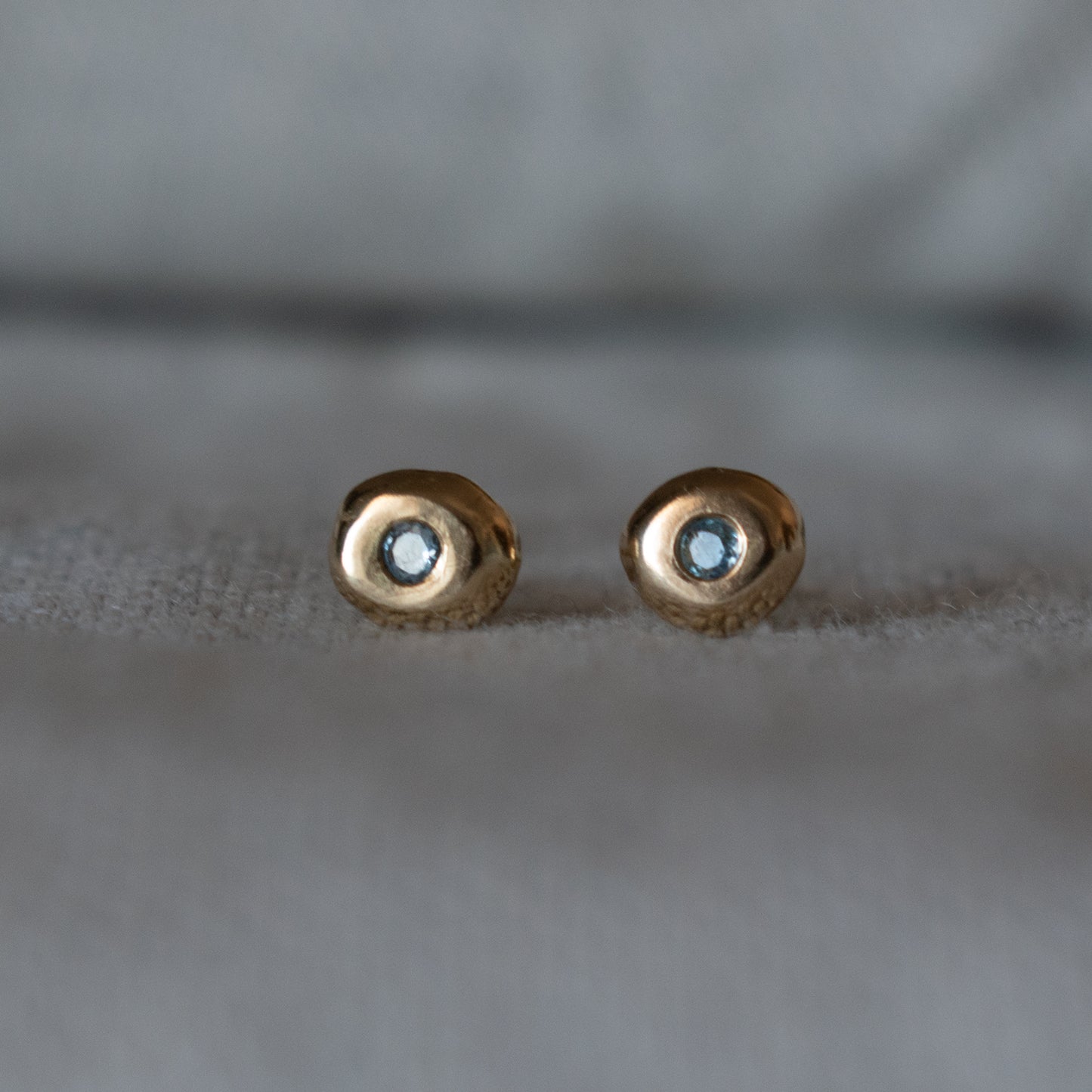 PENDIENTES GUIJARRO DE ZAFIRO