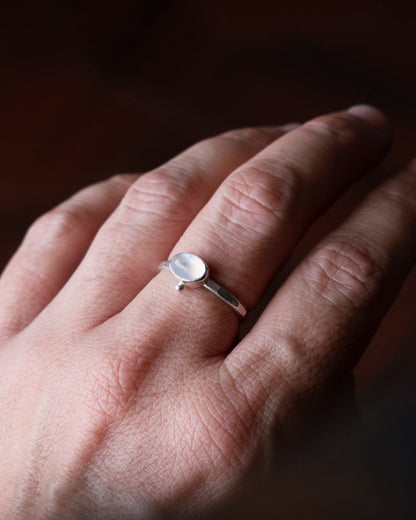 ANILLO PIEDRA LUNA BOLA