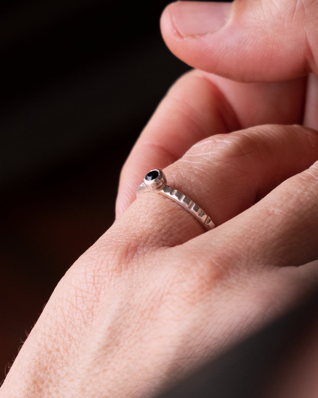 ANILLO TURMALINA NEGRA 3mm