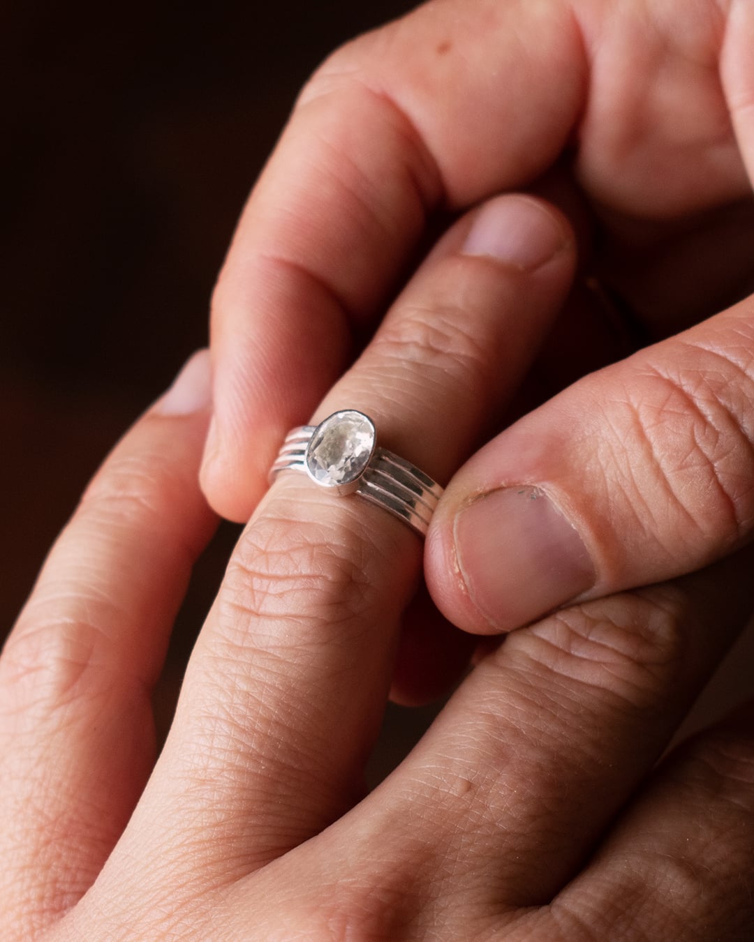 ANILLO MAR TOPACIO BLANCO