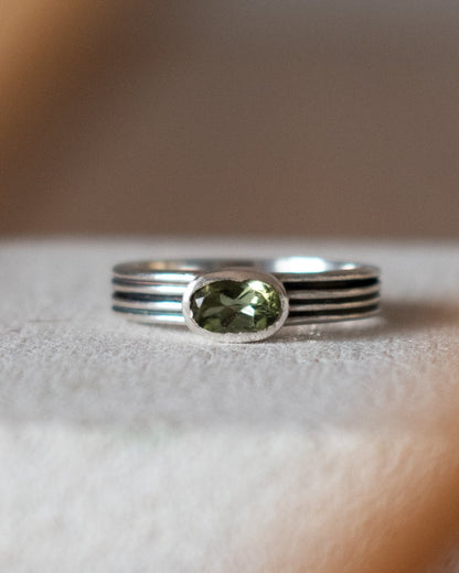 ANILLO COSMOS TURMALINA VERDE