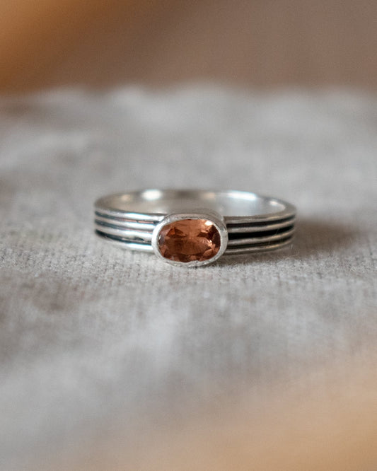 ANILLO COSMOS TURMALINA MELICOTON