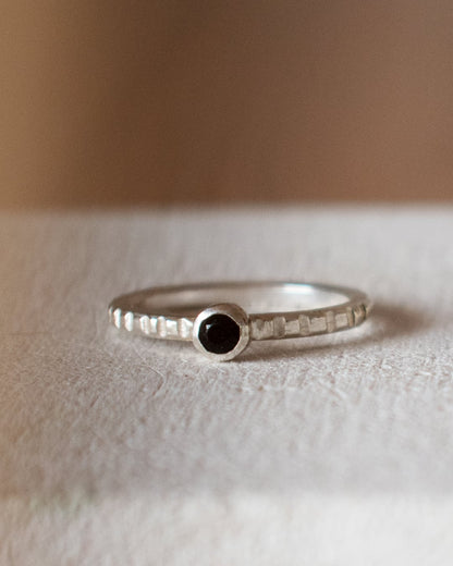 ANILLO TURMALINA NEGRA 3mm