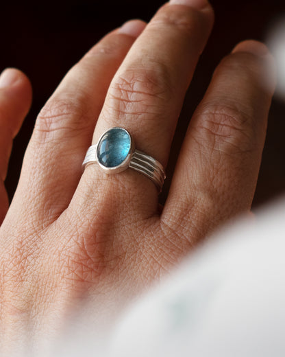ANILLO MAR DE AGUAMARINA