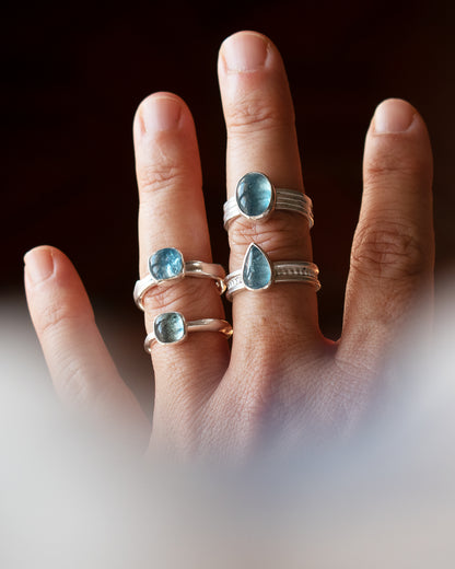 ANILLO ORGÁNICO DE AGUAMARINA 2