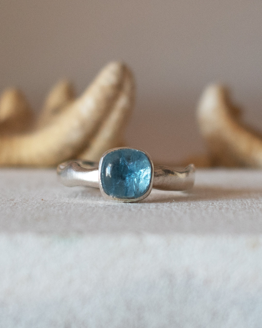 ANILLO ORGÁNICO DE AGUAMARINA 2