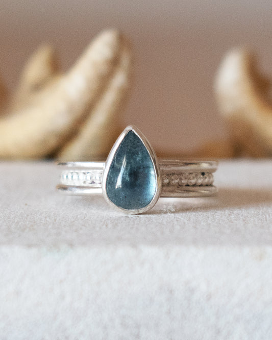 ANILLO DHARMA DE AGUAMARINA