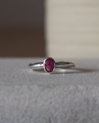 ANILLO DUNA RUBÍ OVAL