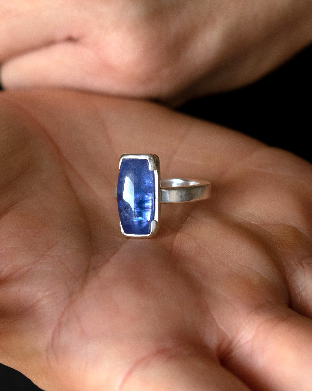 ANILLO TANZANITA RECTAGULAR