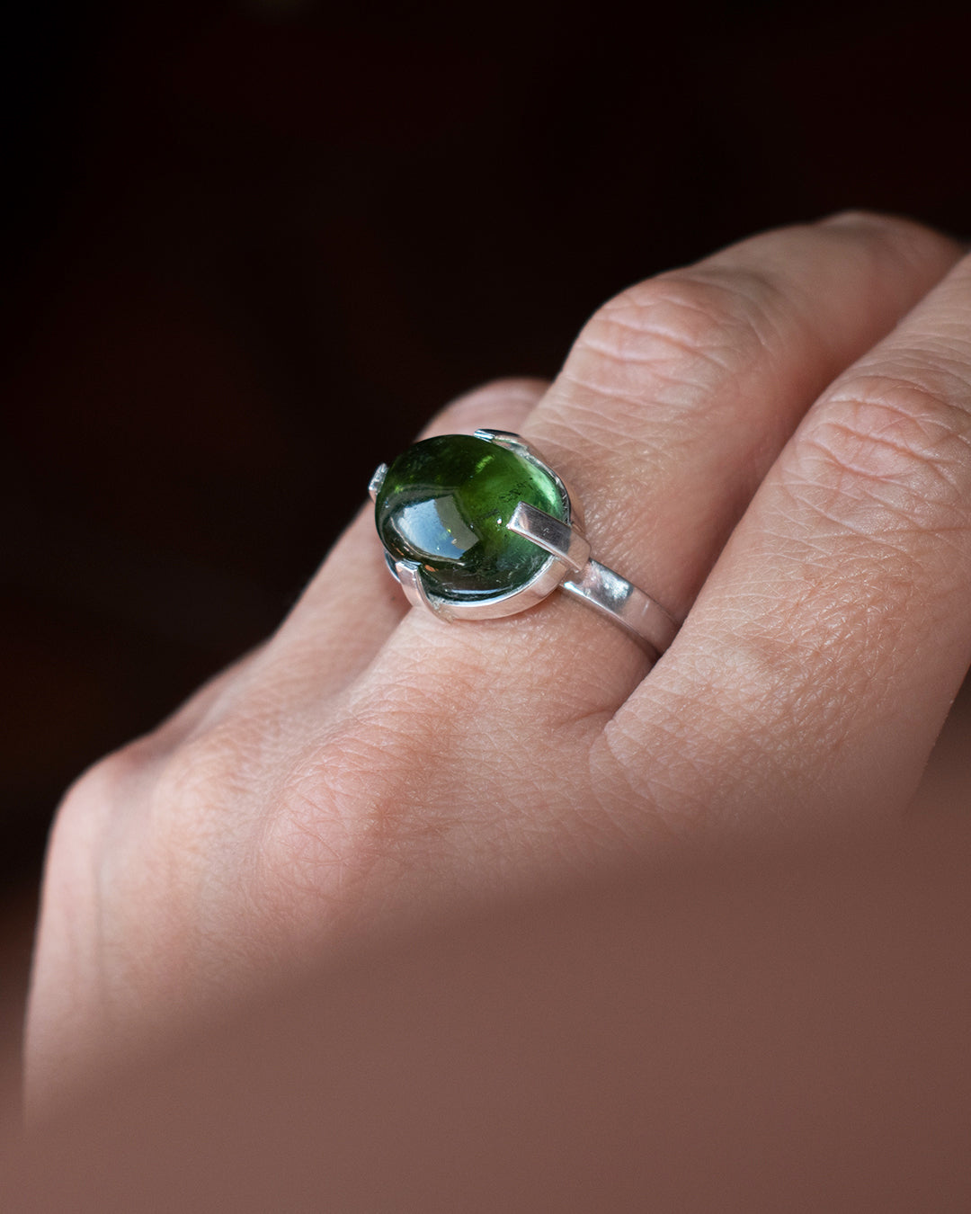 ANILLO TURMALINA VERDE