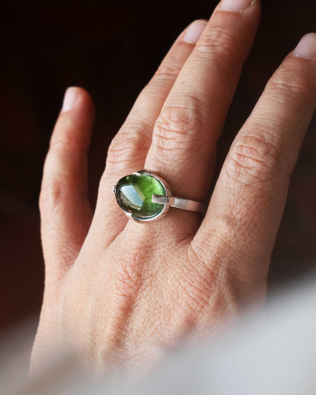 ANILLO TURMALINA VERDE