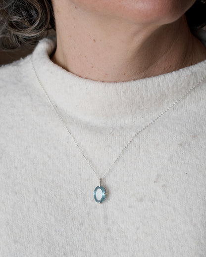 COLLAR AGUAMARINA