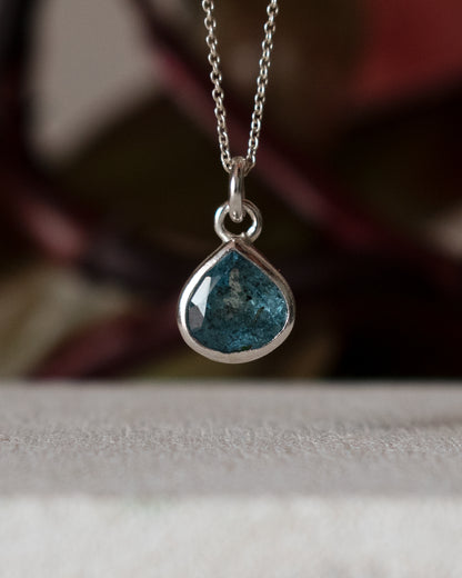 COLLAR GOTA DE AGUAMARINA