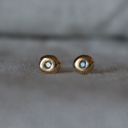 PENDIENTES GUIJARRO DE ZAFIRO