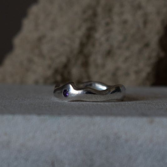 ANILLO ORGÁNICO Y PIEDRA DE NACIMIENTO