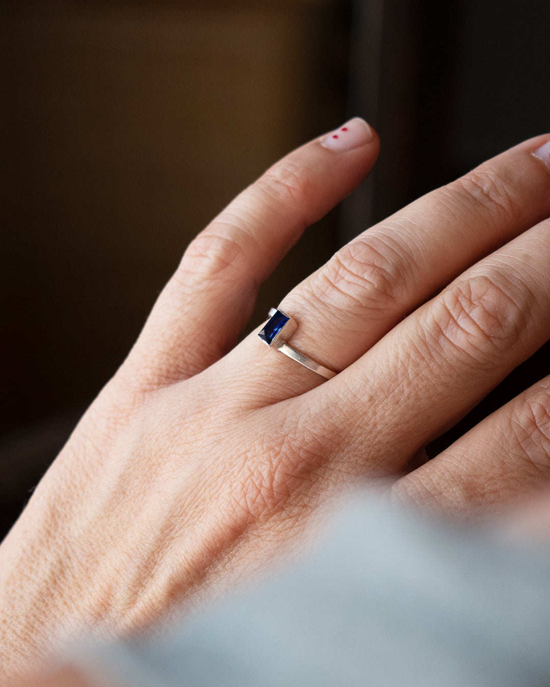 ANILLO ZAFIRO AZUL