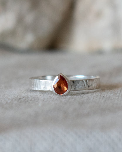 ANILLO ZAFIRO NARANJA