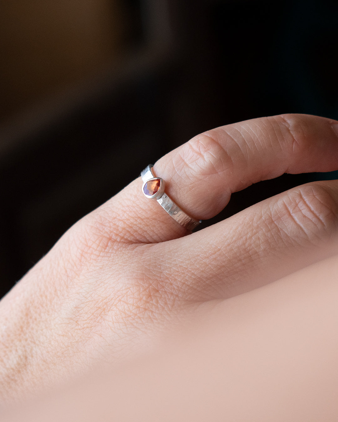 ANILLO ZAFIRO NARANJA