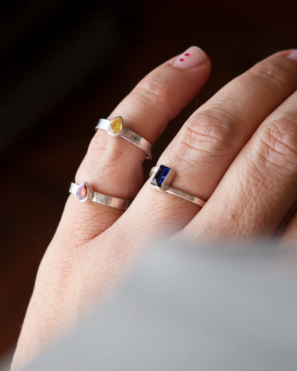 ANILLO ZAFIRO AZUL
